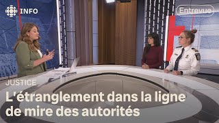 Violence conjugale  un projet pilote contre létranglement  Isabelle Richer [upl. by Eniawtna]