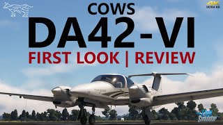 MSFS  The New COWS DA42  First Look and Review 4K [upl. by Awhsoj]