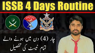 ISSB 4 Days Routine and All Test  ISSB Test Preparation [upl. by Lachman320]