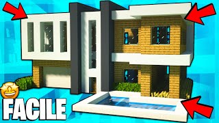 COME COSTRUIRE UNA VILLA MODERNA BELLISSIMA SU MINECRAFT FACILE  Minecraft Tutorial ITA [upl. by Onirefez]