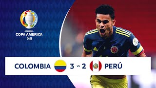 HIGHLIGHTS COLOMBIA 3  2 PERÚ  COPA AMÉRICA 2021  090721 [upl. by Newberry]