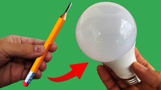 Take a Common Pencil and Fix All the Led Lamps in Your Home How to Fix the LED Bulbs with a Pencil [upl. by Mabelle75]