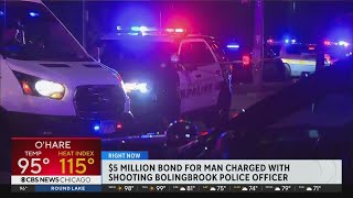 5M bond for suspect in shooting of Bolingbrook police officer [upl. by Assetniuq291]