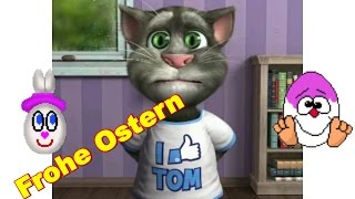 🐰 FROHE OSTERN Ostertage Osterhase Feiertage 🐰 Osternest Sprechender Kater Tom 2  Talking Cat [upl. by Anahahs28]