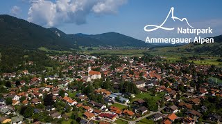 Oberammergau aus der Luft 🌳 Naturpark Ammergauer Alpen [upl. by Steiner]