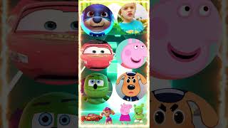 Paw Patrol Vlad And Niki Lightning McQueen Peppa Pig Gummy Bear Sheriff Labrador Tiles Hop [upl. by Sadirah]