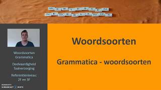 Woordsoorten Grammatica woordsoorten [upl. by Ididn]