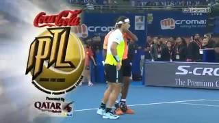 Bopanna amp Nadal vs Cilic amp Federer FULL MATCH HD IPTL New Delhi 2015 [upl. by Yelrehs537]