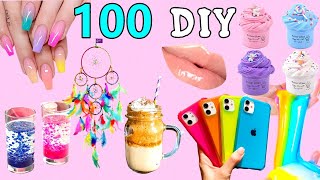 100 DIY  EASY LIFE HACKS AND DIY PROJECTS YOU CAN DO IN 5 MINUTES  ROOM DECOR PHONE CASE and more [upl. by Leidba]