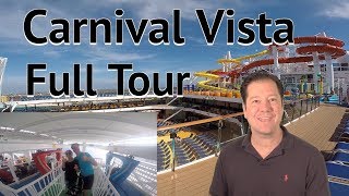 Carnival Vista Review Fully Guided Walkthrough Tour  Carnival Cruise Lines [upl. by Rossner]