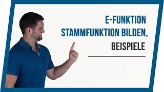 eFunktion Stammfunktion bilden Beispiele  Mathe by Daniel Jung [upl. by Anilah438]