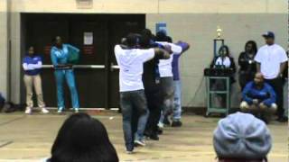 Zeta Psi Chapter Phi Beta Sigma stroll off Indiana State University pt1 [upl. by Leirum]