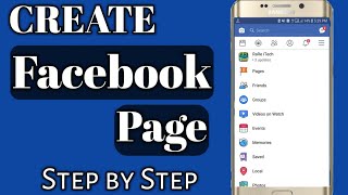 How to Create Facebook Page Easily [upl. by Oswal]