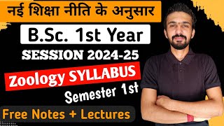 Bsc 1st Year Zoology Syllabus 202425  Bsc 1st Semester Zoology Syllabus  By Dadhich Sir [upl. by Adigirb]