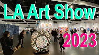 LA ART SHOW 2023 Walk Around POV 4K [upl. by Ahsaei477]