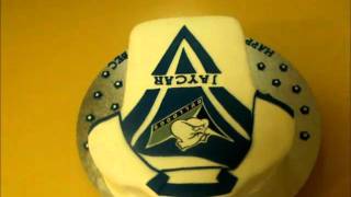 NRL BULLDOGS JERSEY FONDANT CAKEwmv [upl. by Hannibal327]