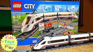 Lego City Train Fast Build  Speed Build Lego High Speed Train 60051  Lego Building Train Crashes [upl. by Jago756]