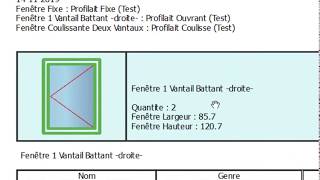 Présentation de logiciel de Débitage et Devis pour Menuiserie Aluminium et PVC Cutter V3 [upl. by Surazal]