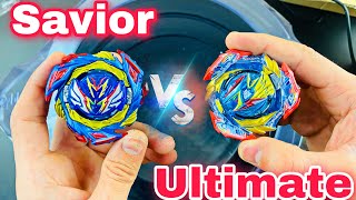 Crazy Battle Ultimate Valkyrie Vs Savior Valkyrie Beyblade Fight [upl. by Nodnnarb481]