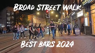 Birmingham Nightlife  Broad Street Best Bars Snobs Heidi’s  Saturday Night October 2024 [upl. by Cottrell242]