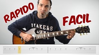 RIFF MÁS FACIL del MUNDO para GUITARRA  aprende en 3 minutos [upl. by Akemhs]