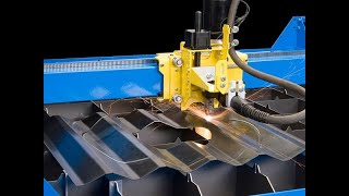 Plasma Cutting Corrugated Sheetmetal [upl. by Aron712]