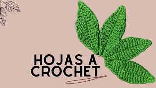 Hojas a crochet Tutorial [upl. by Ailati893]