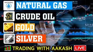 🔴 4th oct CRUDEOILNATURALGASBANKNIFTYNIFTYANALYSIS TRADING WITH AAKASH [upl. by Azarria102]