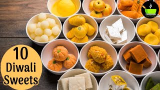 10 Easy Diwali Sweets Recipe  Instant Sweets  Diwali Recipes  Quick amp Easy Diwali Recipes [upl. by Eenehs824]