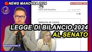 Legge di Bilancio 2024 al SENATO ultime notizie  confermata la Manovra con le tasse sul Superbonus [upl. by Eaj]