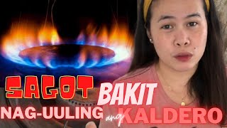 HOW TO FIX YELLOW FLAME ON GAS STOVE  BAKIT NAGUULING ANG KALDERO  THE CHUBBY NANAY [upl. by Annabel605]