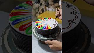 Multi Colour Cake  Chocolate Multi Colour Design shorts youtubeshorts video viralvideo [upl. by Balthasar]