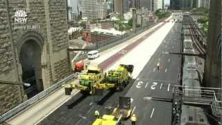 Sydney Harbour Bridge Roadworks  Timelapse by CaptivEYE [upl. by Dorothi548]