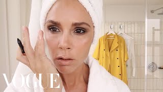 Victoria Beckham’s FiveMinute Face  Beauty Secrets  Vogue [upl. by Airebma]