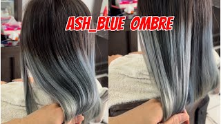 Ash blue hair color ombre [upl. by Maillliw]