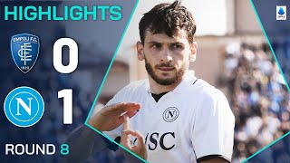 EMPOLINAPOLI 01  HIGHLIGHTS  Kvaratskhelia penalty keeps Napoli run going  Serie A 202425 [upl. by Ardnaeed]