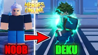 Going From Noob To 03 ONE FOR ALL Izuku Midoriya quotDEKUquot In Heroes Online 2Roblox [upl. by Evelunn]