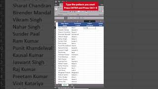 Excel Pro Trick Extract Initials from Names in Excel using Flash Fill Shortcut [upl. by Reinhold95]