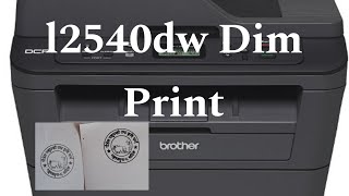 brother dcp l2540dw dim print problem solve [upl. by Yllut]