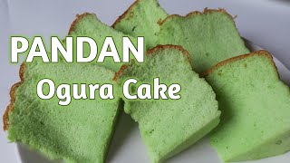 Pandan Ogura Cake Recipe  Lembut Banget [upl. by Amaryl]