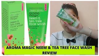 Aroma magic face wash review blossom kochhor neem and tea tree face wash [upl. by Hellman]