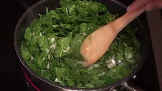 Wilted Spinach Power Veggie Step By Step Chef [upl. by Natsirhc]