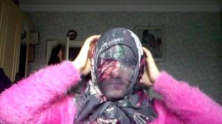 Scarf Lady full face scarf Niqab Tutorial [upl. by Uhp542]