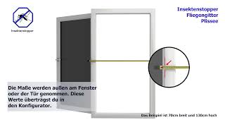 Fliegengitter richtig ausmessen [upl. by Pravit]