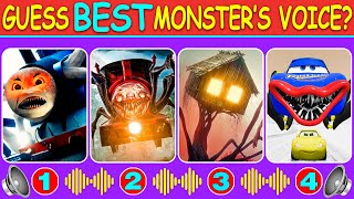 Guess Monster Voice Spider Thomas Choo Choo Charles Spider House Head McQueen Eater Coffin Dance [upl. by Sobmalarah]