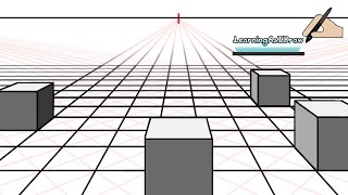 One point perspective the perfect square and floor planes How To Draw Tutorial [upl. by Evaleen]