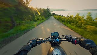 POV  Morning routine ride to the Lake  BENELLI LEONCINO 500 TRAIL 4K [upl. by Nesmat]