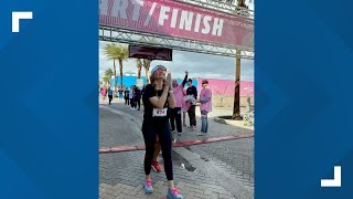 After receiving a new heart Jacksonville woman finishes her first marathon [upl. by Leventis]