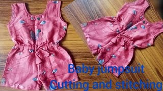 Baby Jumpsuit  Dungaree Dress Cutting and Stitching with Button Placket [upl. by Enilesoj]