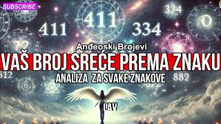 Vaš Broj Sreće prema Horoskopskom Znaku  Anđeoski Brojevi [upl. by Karla]